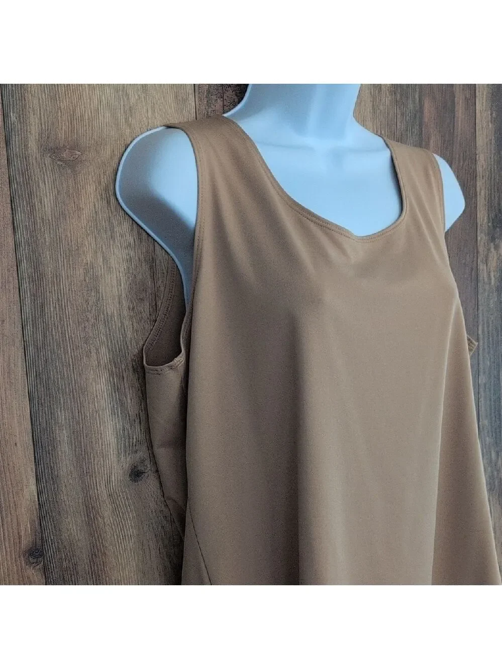 NWT Chico's Classic Tan Stretch Camisole Tank Top 3/L          -A809